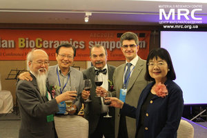 ABC dinner, Prof Yu. Gogotsi with prof. M.Yoshimura, his wife, J. H. Choi and Sarykaya