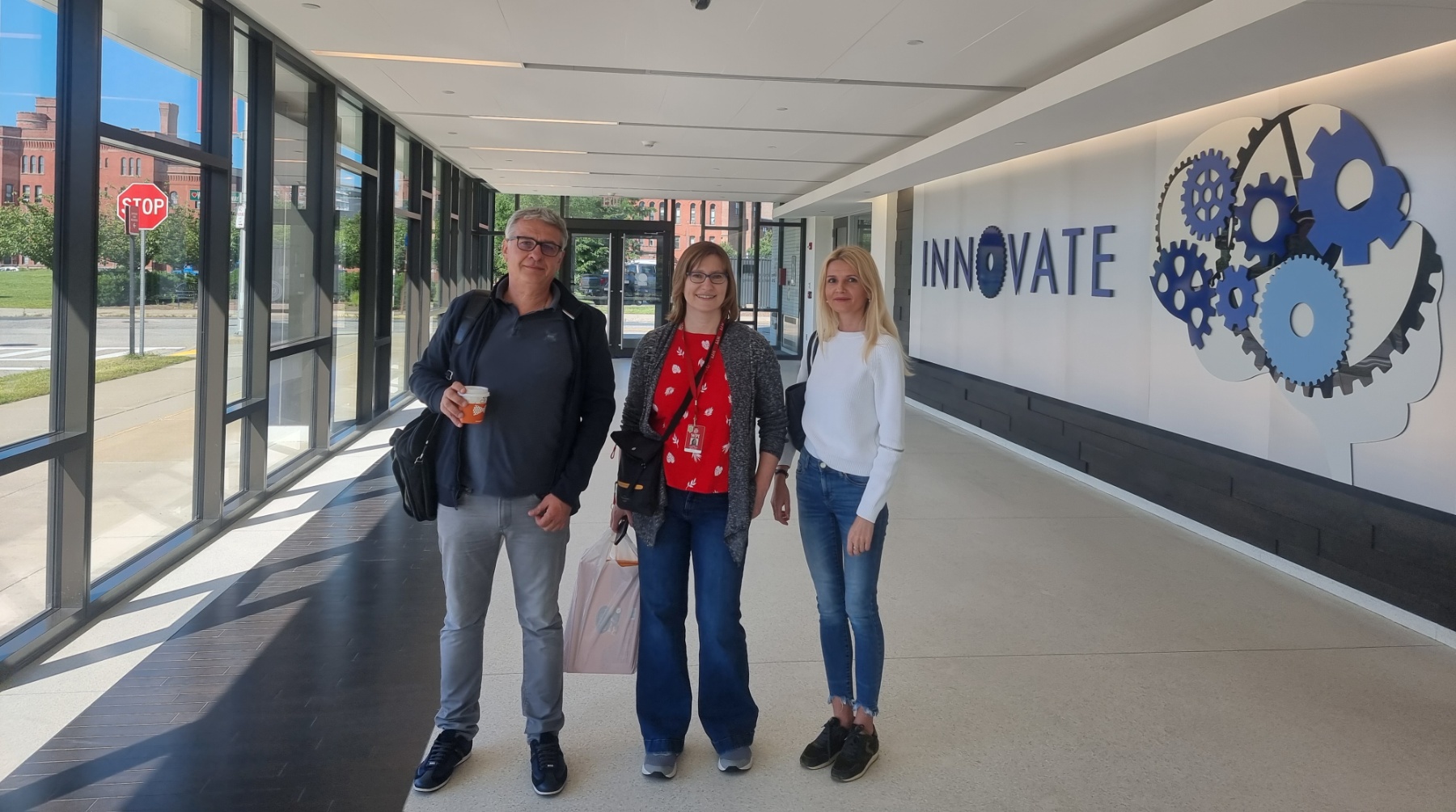 Dr. Oleksiy Gogotsi, Prof. Lyubov Titova and Veronika Zaorodna at WPI
