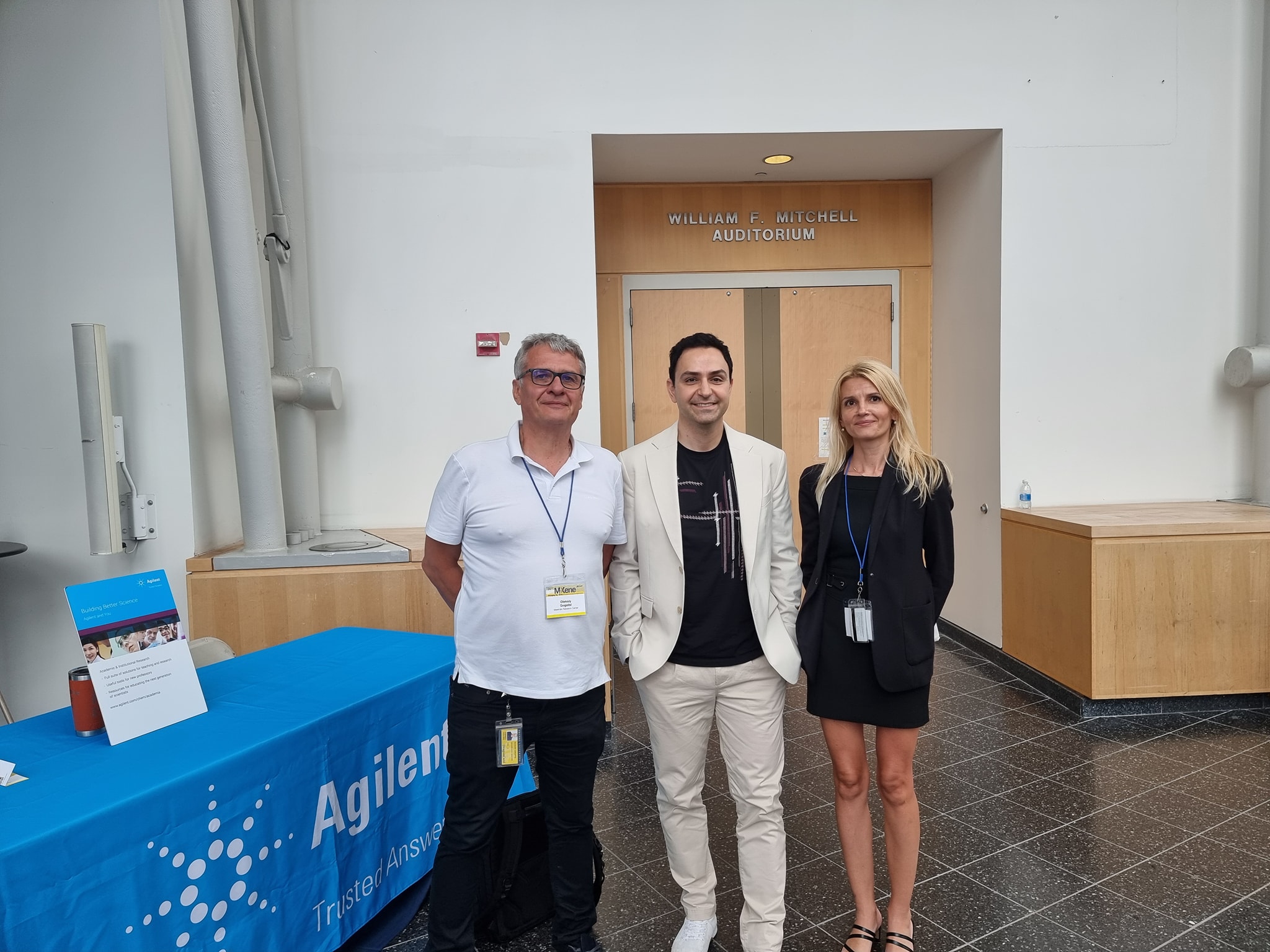 3rd International MXene Conference 2024 at Drexel University, from left to right: Dr. Oleksiy Gogotsi (MRC and Carbon-Ukraine, Kyiv, Ukraine), Dr. Babak Anasori (Pardue University, USA), Veronika ZAhorodna (MRC and Carbon-Ukraine companies from Kyiv, Ukraine) 3rd International MXene Conference 2024 at Drexel University, from left to right: Dr. Oleksiy Gogotsi (MRC and Carbon-Ukraine, Kyiv, Ukraine), Dr. Babak Anasori (Pardue University, USA), Veronika ZAhorodna (MRC and Carbon-Ukraine companies from Kyiv, Ukraine)