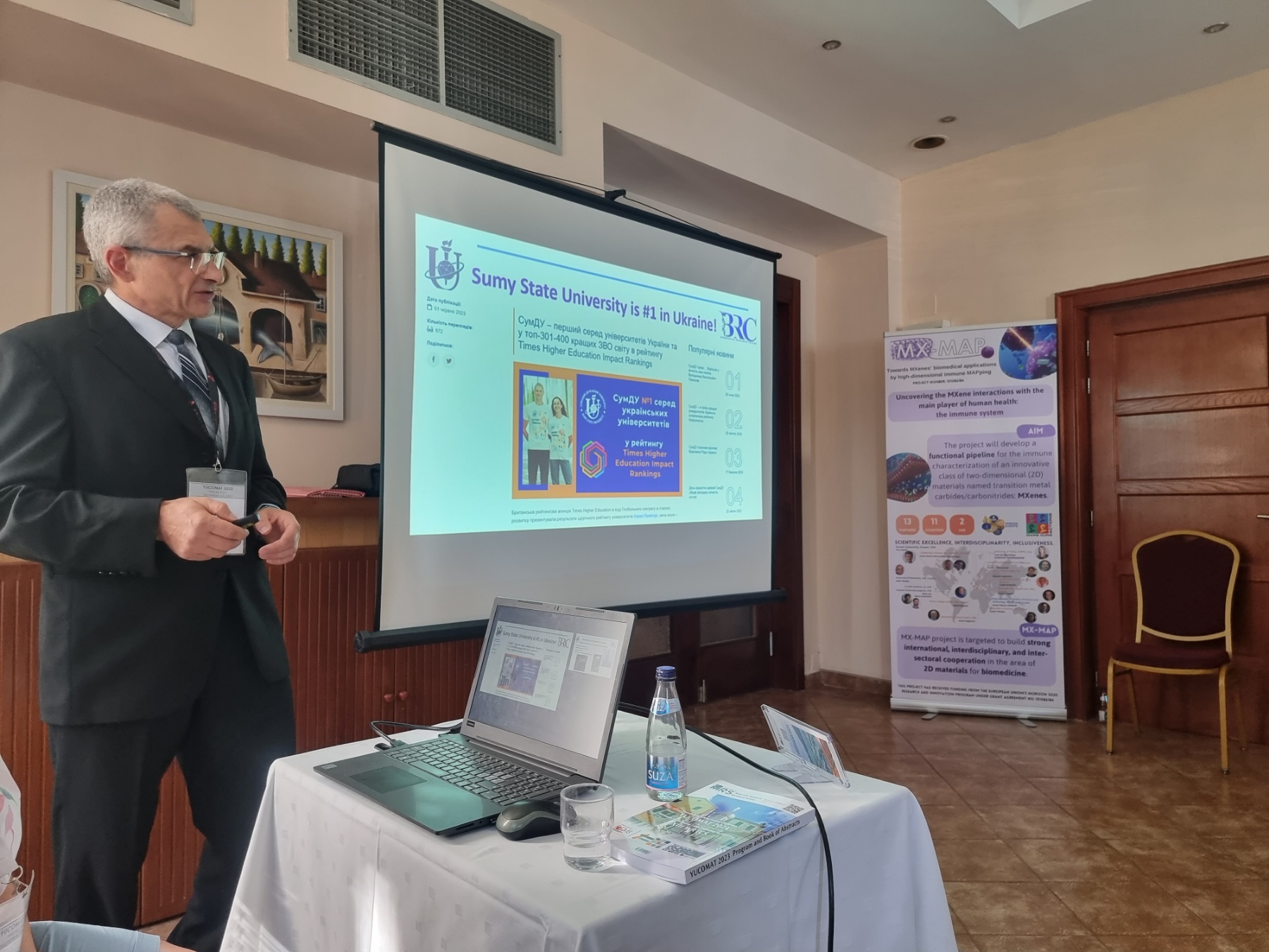 Dr. Sergii Kyrylenko, Sumy State University, Ukraine, MX-MAP Section at Yucomat 2023 alt