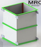 3D модель верхней части корпуса бункера