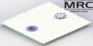 Верхняя крышка бункера с отверстиями для подачи материала