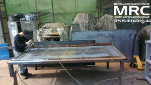 Подготовка заготовок для сварки стенок бункера