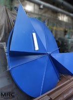 Крышка приемного бункера после покраски