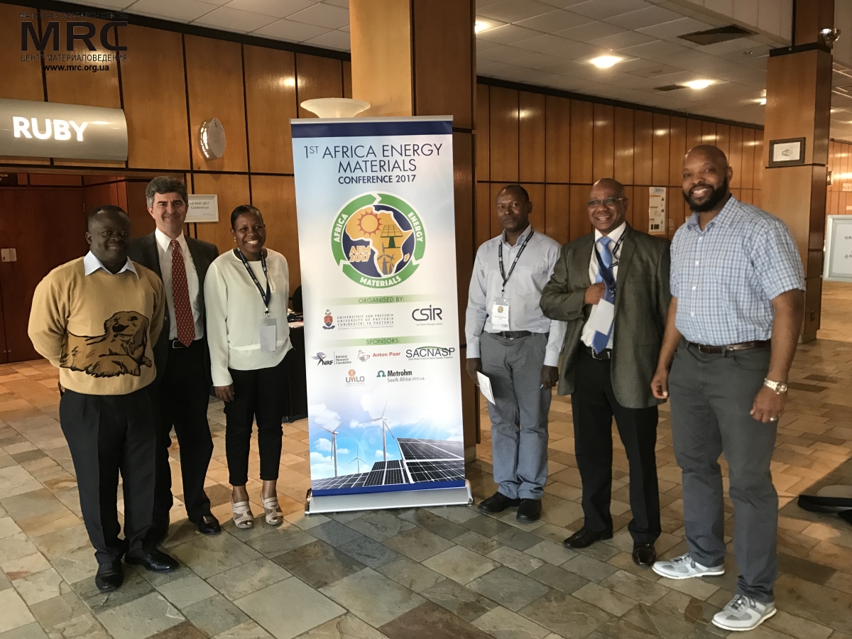Professor Yury Gogotsi with conference organizers and plenary speakers, 1st Africa Energy Materials conference, Pretoria, South Africa, March 29, 2017 Professor Yury Gogotsi with conference organizers and plenary speakers, 1st Africa Energy Materials conference, Pretoria, South Africa, March 29, 2017