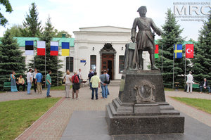 Participants of the Conference Humboldt Kolleg at the excursion to the Museum of Poltava Battle history, May 2013