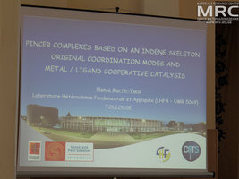 Presentation 2-Indenylidene pincer complexes from non-innocent character to cooperative catalysis, made by Prof. Dr. Blanca Martin Vaca