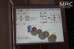 Synthetic and natural microcapsules, Plenary lecture gave prof. Dr. Vladimir V. Tsukruk, Georgia Institute of Technology, School of Materials Science and Engineering, Atlanta, Georgia, USA