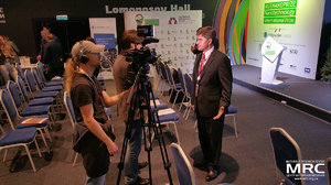 RUSNANOPRIZE 2015 laureate prof. Yury Gogotsi gives an interview to to journalists