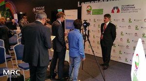 RUSNANOPRIZE 2015 laureate prof. Yury Gogotsi gives an interview to to journalists