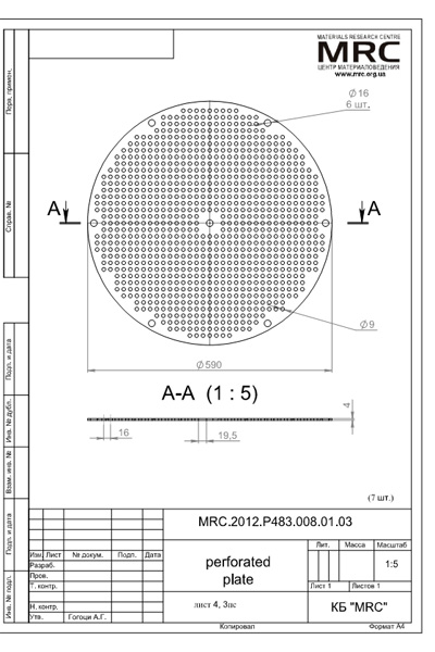 Перфорированные пластины для фильтрации Перфорированные пластины для фильтрации