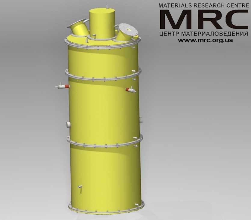Печь кипящего слоя, общий вид Печь кипящего слоя, общий вид