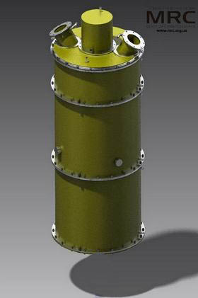 3d визуализация печи, разработанная в Центре материаловедения 3d визуализация печи