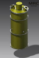 3d model of furnace frame , designed in Materials research Centre