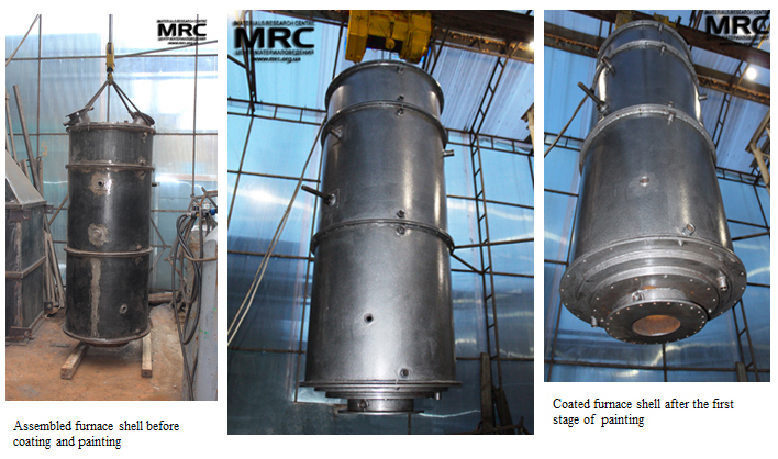 Anticorrosion painting of the furnace Anticorrosion painting of the furnace