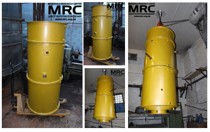 Final painting of the furnace Final painting of the furnace