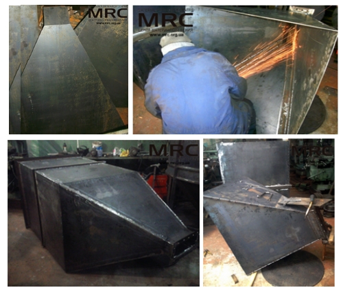 Изготовление загрузочного бункера для подачи материала в печь Изготовление загрузочного бункера для подачи материала в печь