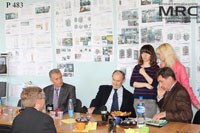 Project participants at MRC’s office Project participants at MRC’s office