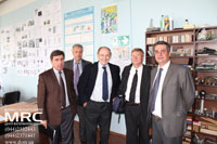 Встреча и производственные совещания по вопросам проекта в рабочих цехах Центра материаловедения 