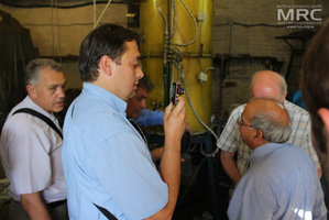 Checking the control devices for high temperature furnace, manufactured by MRC due to the project