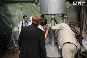 American party observed Annealing furnace, manufactured at MRC due to STCU project P483, Materials Research Centre, August 2013