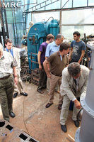 MRC Director O.Gogotsi presented scrubber to project participants and american partners at MRC work premises, Materials Research Centre, August 2013