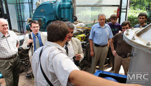Project participants and american partners observed mill and scrubber manufactured by MRC due to the project