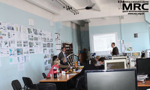 Work discussion on the project at the meeting. M.Gubinskiy(NMetAU) made a presentation about scientific results of the work done