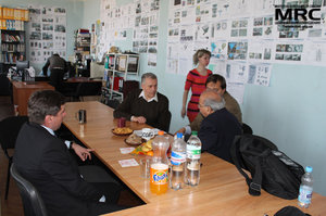 Work meeting in MRC officeon MRC work done , April 19,2013