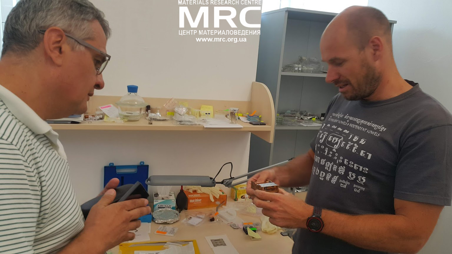 Алексей Гогоци (MRC) и Matej Mičušík (Polymer Institute SAS)