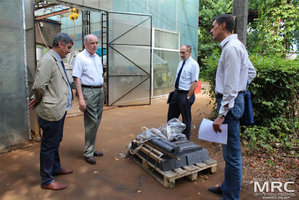 O. Gogotsi (Materials Research Centre), project collaborator Joseph Doninger (Dontech Global Inc., USA), Vic Korsun (STCU Deputy Executive Director (USA), and expeditor at Materials Research Centre, August 2013